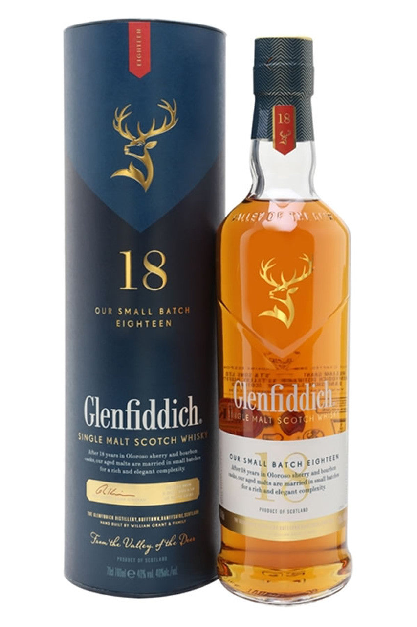 Glenfiddich 18 Year Small Batch Single Malt Scotch Whisky