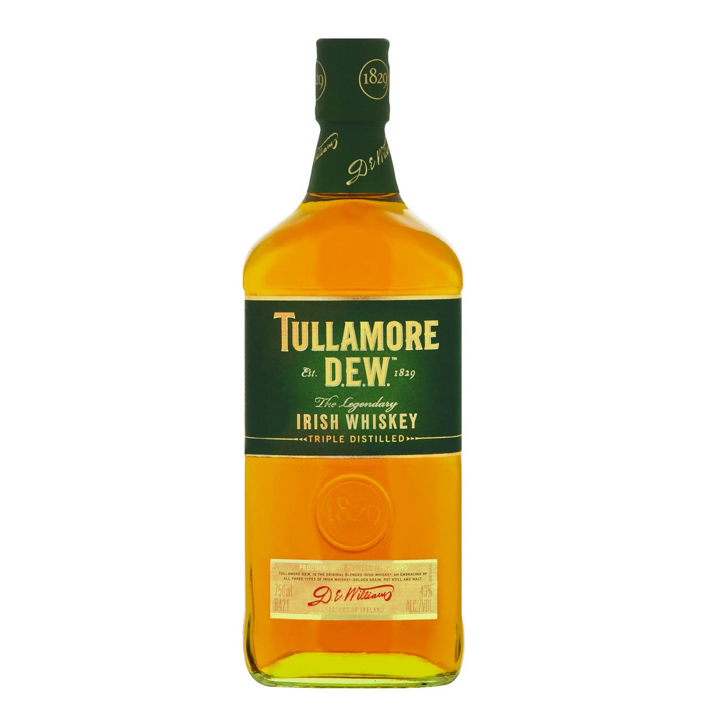 TULLAMORE DEW Irish Whiskey 1 x 750ml