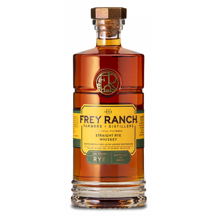 frey ranch rye bottle